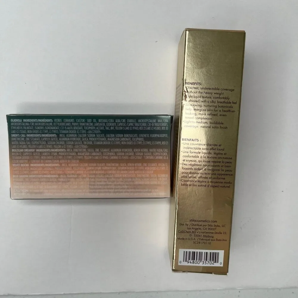 New Bundle Stila Liquid Foundation & Cheek, Lip, & Eye Palette Cosmetic #349